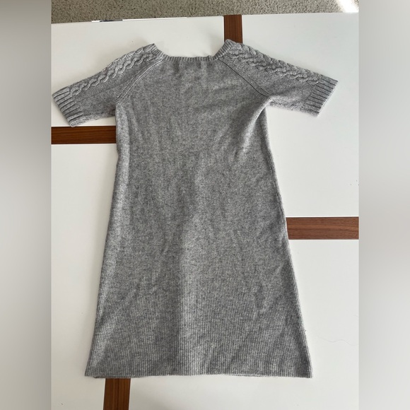 Banana Republic Cashmere Wool Blend Sweater Dress Cable Knit Sleeves Size Small - Picture 4 of 4